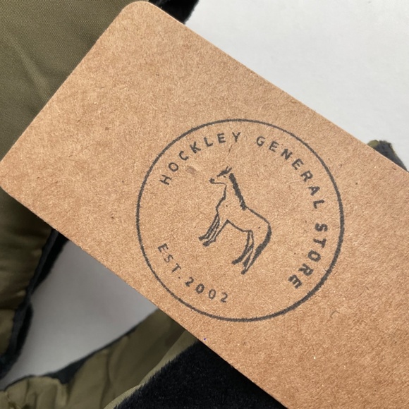 Hockley General Store Scarf Women’s Puffer Scarf Olive Gree & Black NWT - Picture 3 of 7